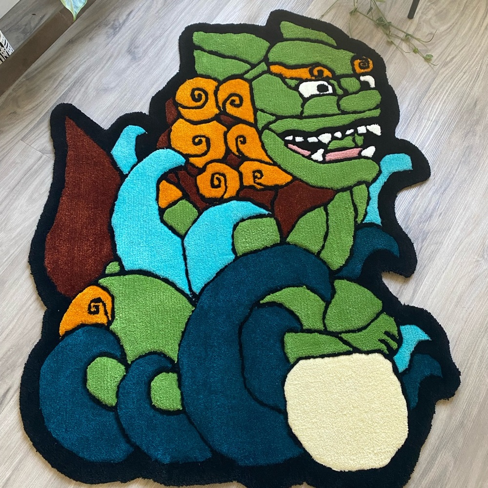 Handtufted Foo Dog